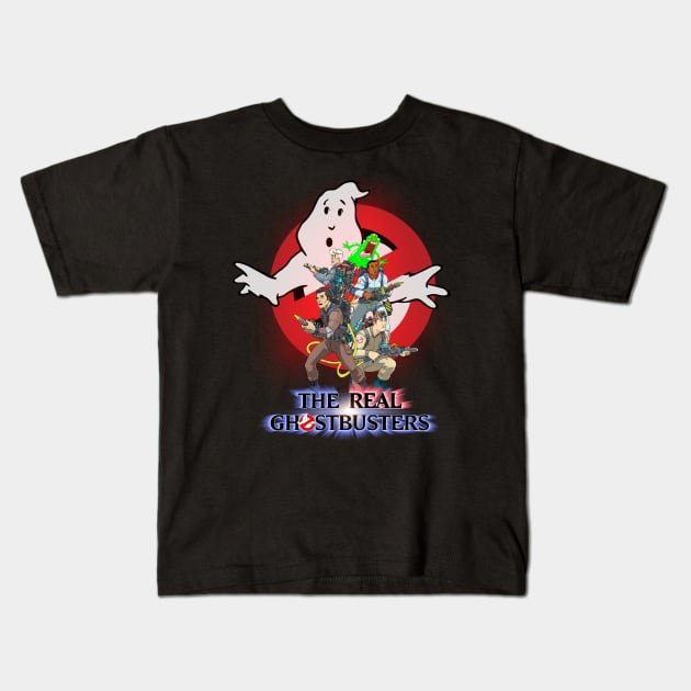 80's Kid: The Real Ghostbusters Kids T-Shirt by CoolDojoBro